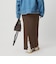 【Wardrobe DAILY MINIMAL】ポリエステルコットン リブニットタイトスカート ウォッシャブル