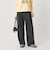 ウールブレンド ツイルバックゴムパンツ 2 ウォッシャブル