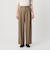 ウールブレンド ツイルバックゴムパンツ 2 ウォッシャブル