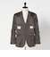 GLR CLOTH フラノ無地 2B RG ジャケット -ストレッチ-
