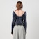 ＜ASTRAET＞ベロア/レース Uネックカットソー