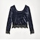 ＜ASTRAET＞ベロア/レース Uネックカットソー