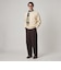 ＜Steven Alan＞ T/C 9G アゼ ハーフジップ ドライバーズ ニット