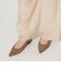 ポインテッドブロックヒール パンプス35↓↑