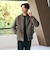 【WARDROBE SMART】スエードライク リブ ブルゾン