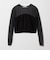 ＜ASTRAET＞フライスxシアー コンビ クルーネックカットソー