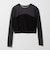 ＜ASTRAET＞フライスxシアー コンビ クルーネックカットソー