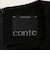 ＜conte＞バックジップ クルーネック ブラウス