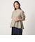 ツイル ペプラム ツイストスリーブブラウス ＜A DAY IN THE LIFE＞