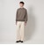 ＜LOEFF＞9ゲージ フリンジ ニットプルオーバー MEN’S