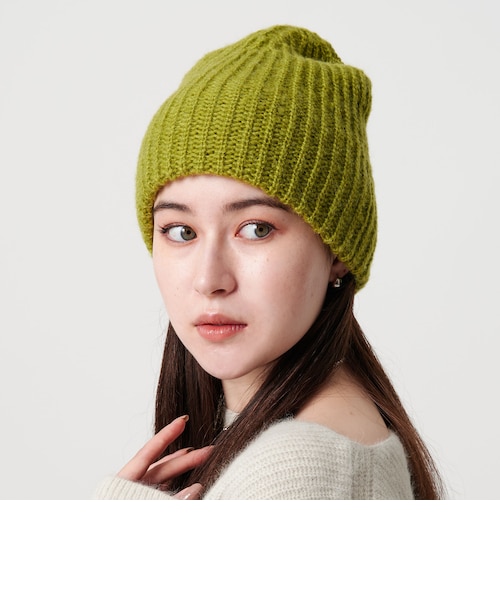アットラスト　ブッチャープロダクツ ニット帽 オリーブグリーン At Last ＆ Co アットラスト/BUTCHER PRODUCTS ブッチャープロダクツ