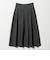 ポリエステルコットン タックフレアスカート