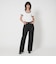 ＜ASTRAET＞13オンス REGULAR ブラックデニムパンツ UNISEX