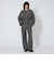 ＜ASTRAET＞コーティング ノーカラー ジップブルゾン UNISEX