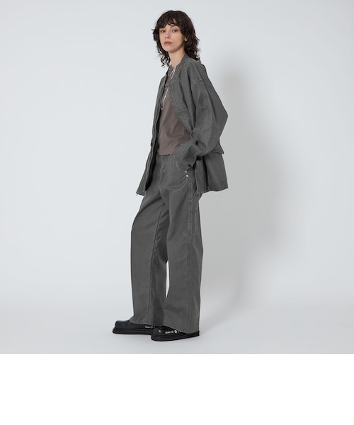 ASTRAET中綿ノーカラーブルゾン ASTRAET＞コーティング ノーカラー ジップブルゾン UNISEX
