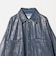 ＜ASTRAET＞デニム コーティング 2ポケットシャツ UNISEX