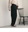 【Wardrobe DAILY MINIMAL】ダブルクロス テーパードパンツ ウォッシャブル