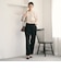 【Wardrobe DAILY MINIMAL】ダブルクロス テーパードパンツ ウォッシャブル