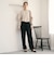 【Wardrobe DAILY MINIMAL】ダブルクロス テーパードパンツ ウォッシャブル