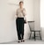【Wardrobe DAILY MINIMAL】ダブルクロス テーパードパンツ ウォッシャブル
