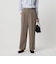 【Wardrobe DAILY MINIMAL】ダブルクロス テーパードパンツ ウォッシャブル
