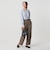【Wardrobe DAILY MINIMAL】ダブルクロス テーパードパンツ ウォッシャブル