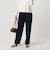 【Wardrobe DAILY MINIMAL】ダブルクロス テーパードパンツ ウォッシャブル