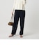 【Wardrobe DAILY MINIMAL】ダブルクロス テーパードパンツ ウォッシャブル