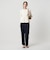 【Wardrobe DAILY MINIMAL】ダブルクロス テーパードパンツ ウォッシャブル