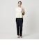 【Wardrobe DAILY MINIMAL】ダブルクロス テーパードパンツ ウォッシャブル