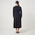 ウエスト ベルト ロングスリーブ ワンピース マシンウォッシャブル