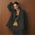 【Wardrobe DAILY MINIMAL】ウールライク メランジダブルジャケット ウォッシャブル