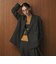 【Wardrobe DAILY MINIMAL】ウールライク メランジダブルジャケット ウォッシャブル