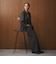 【Wardrobe DAILY MINIMAL】ウールライク メランジダブルジャケット ウォッシャブル