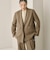 【Wardrobe DAILY MINIMAL】ウールライク メランジダブルジャケット ウォッシャブル