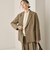 【Wardrobe DAILY MINIMAL】ウールライク メランジダブルジャケット ウォッシャブル
