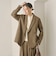 【Wardrobe DAILY MINIMAL】ウールライク メランジダブルジャケット ウォッシャブル