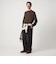＜Steven Alan＞ CTN/CA ハーフ ジップ スタンドネック ニット