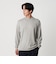 コットン カシミヤ ブレンド ジャケット ネック Tシャツ