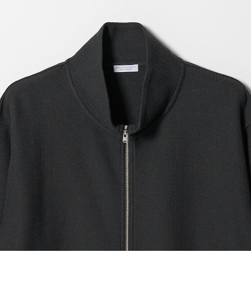WARDROBE SMART】エアリー カノコ ジップ ブルゾン 抗菌防臭