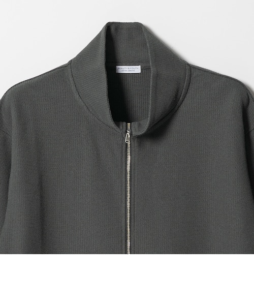 WARDROBE SMART】エアリー カノコ ジップ ブルゾン 抗菌防臭