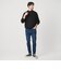 【WARDROBE SMART】マシーンウォッシャブル ウールミックス アゼ モックネック