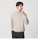【WARDROBE SMART】マシーンウォッシャブル ウールミックス アゼ モックネック