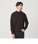 【WARDROBE SMART】マシーンウォッシャブル ウールミックス アゼ モックネック