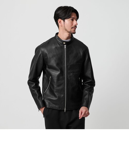 WARDROBE SMART】 シープ シングル ライダースジャケット