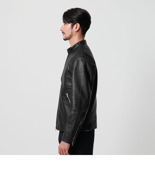 WARDROBE SMART】 シープ シングル ライダースジャケット