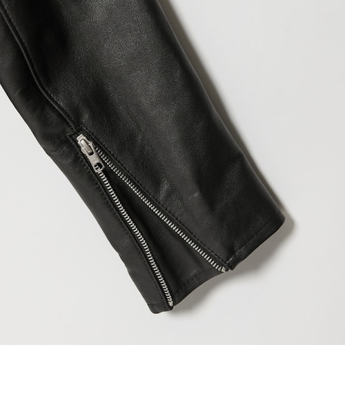 WARDROBE SMART】 シープ シングル ライダースジャケット