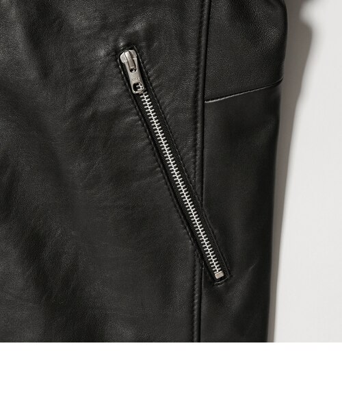 WARDROBE SMART】 シープ シングル ライダースジャケット