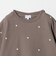 ハート総柄 ワッフル ロングスリーブTシャツ / キッズ  100cmー160cm
