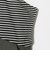 ボーダー ドッキングTシャツ ブラック＜A DAY IN THE LIFE＞